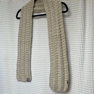 North Face Scarf, cream / beige color